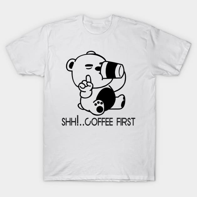 SHH!... COFFEE FIST. T-Shirt by TrendsCollection